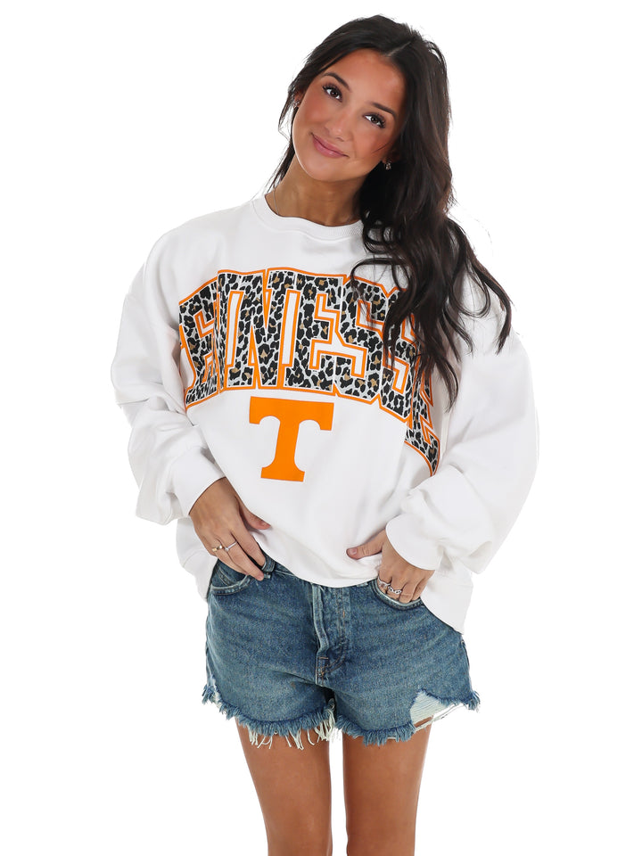 Tennessee Leopard Oversized Pullover