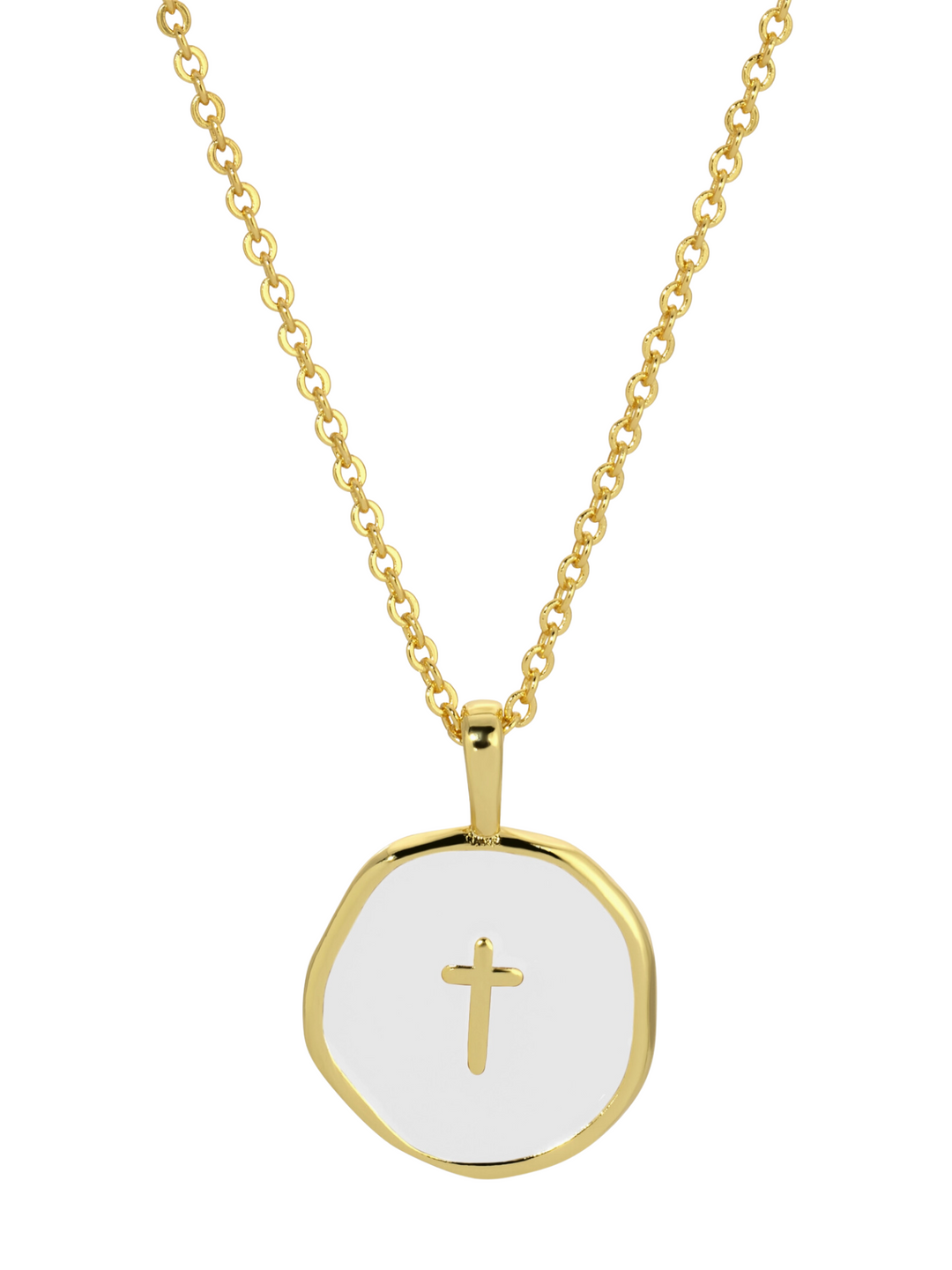 Tiny Cross Pendant Necklace