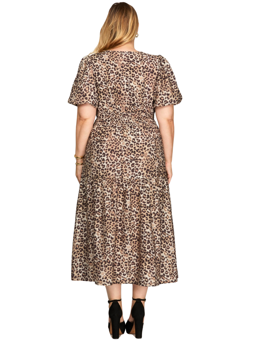 Curvy Ready or Not Leopard Midi Dress