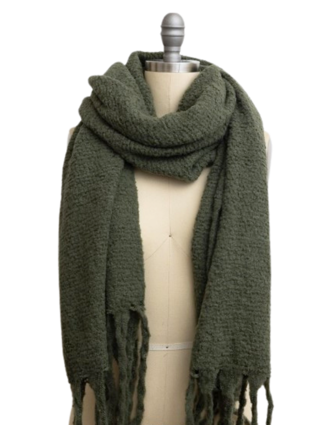 Ultra Soft Knit Scarf with Tassels
