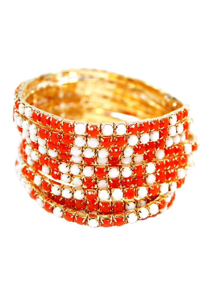 10 Strand Beaded Bracelet Set