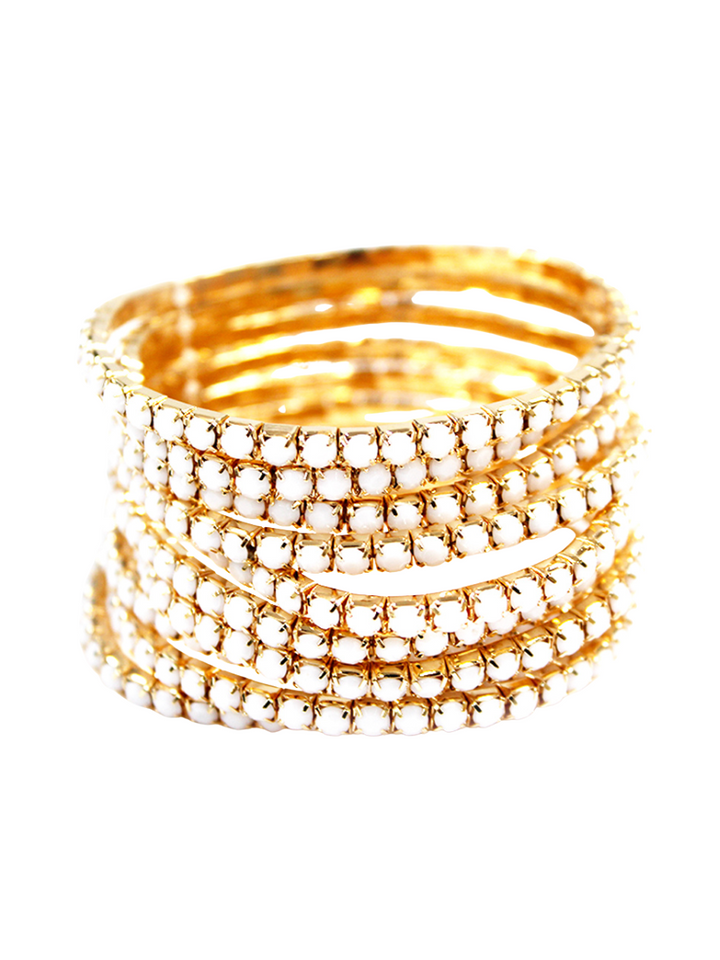 10 Strand Beaded Bracelet Set