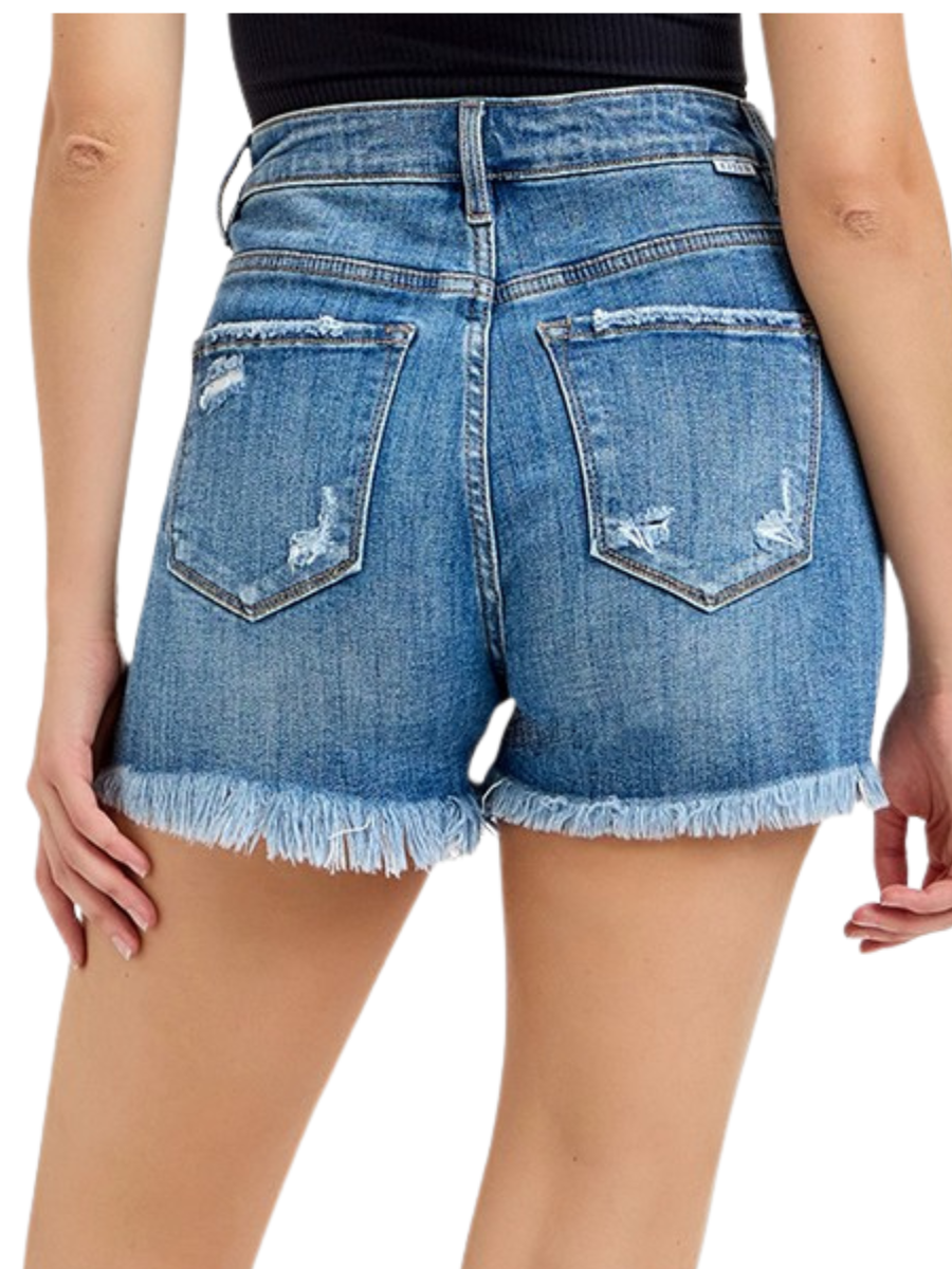 Sunfade High Rise Denim Shorts