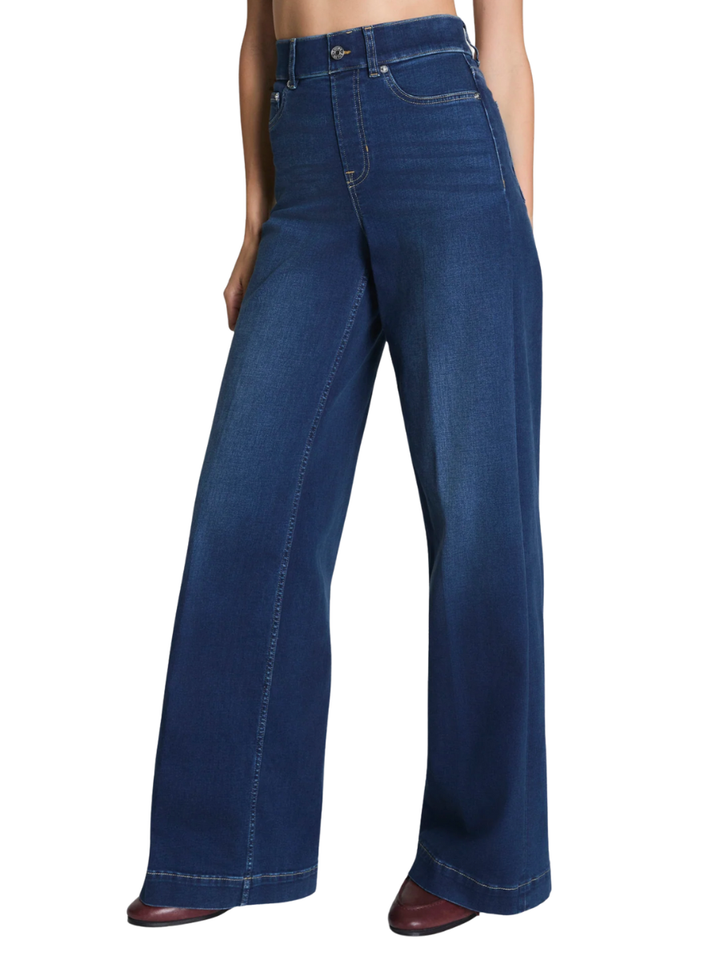 Spanx Pull On Wide Leg Jeans