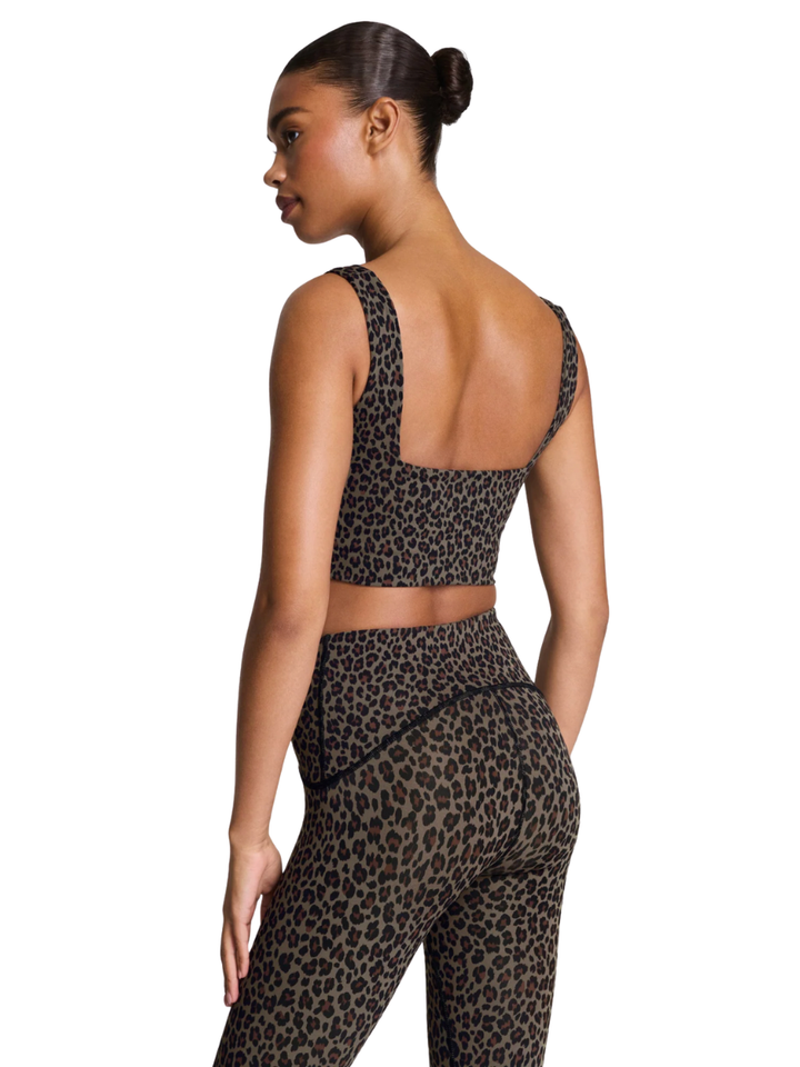 Spanx Leopard Print Cropped Top