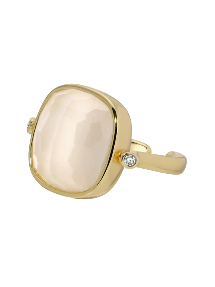 Ms. Reliability Square Stone Ring