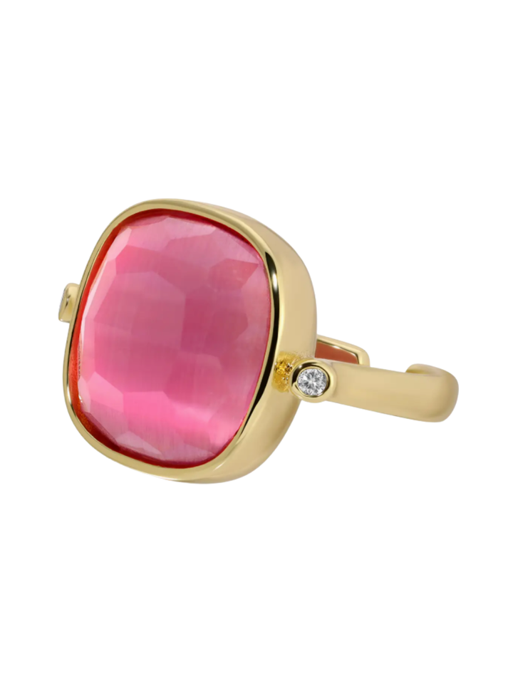 Ms. Reliability Square Stone Ring