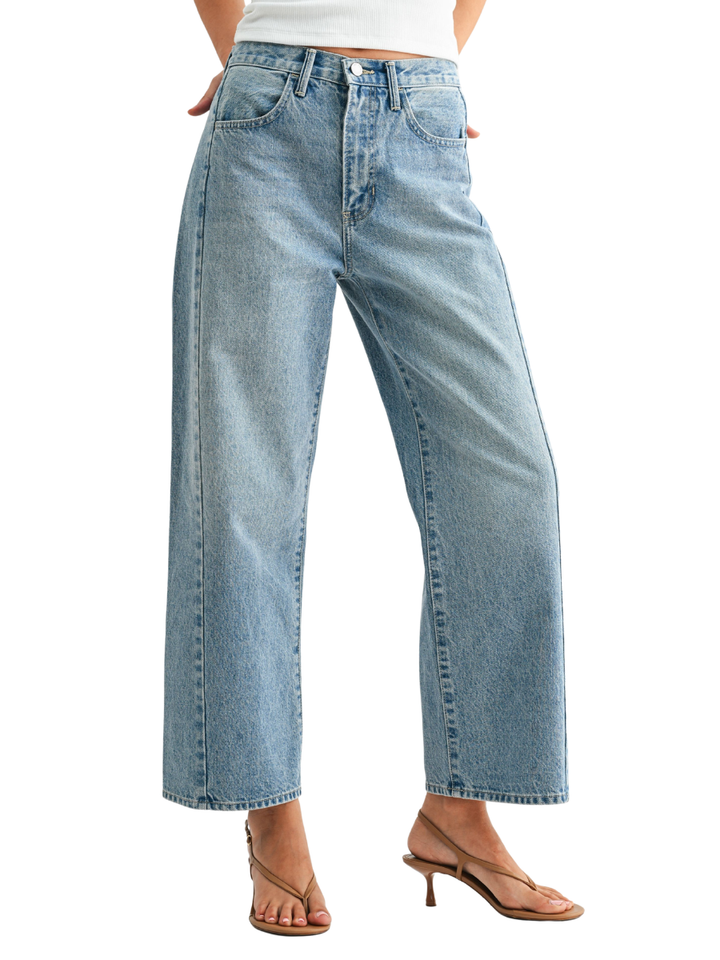 Viral Mid Rise Barrel Jean