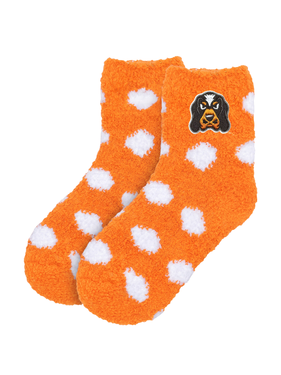 Youth Smokey Polka Dot Fuzzy Socks