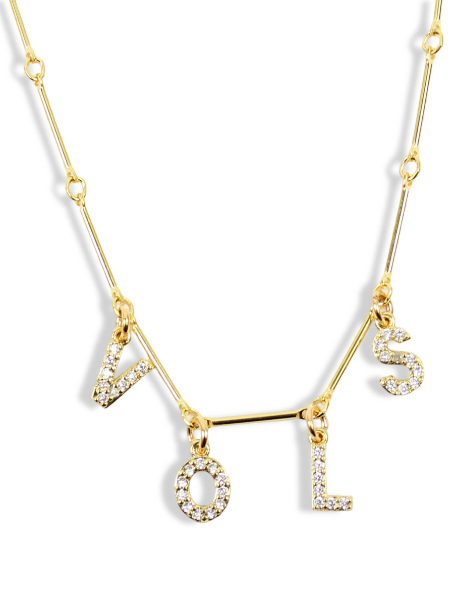 V-O-L-S Rhinestone Necklace