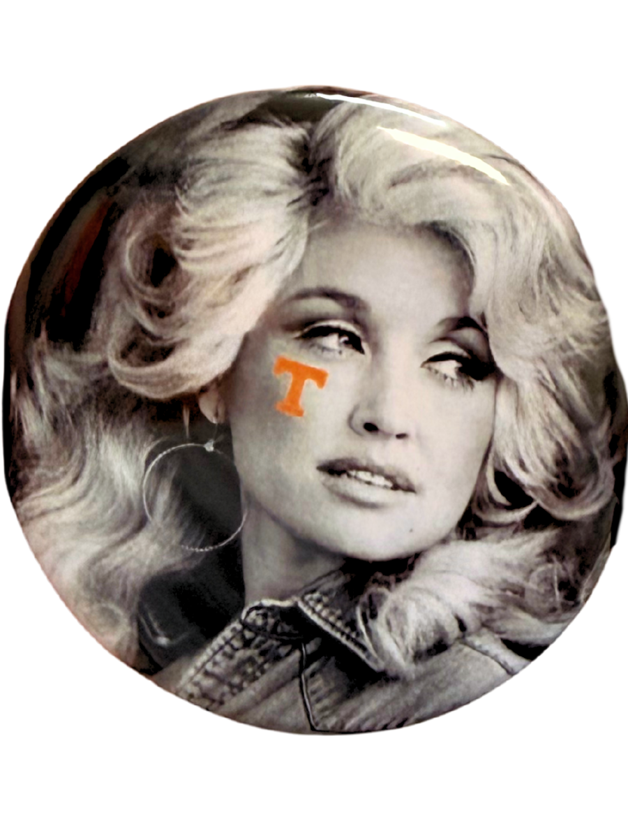 Tennessee Vols Dolly Power T 3" Button