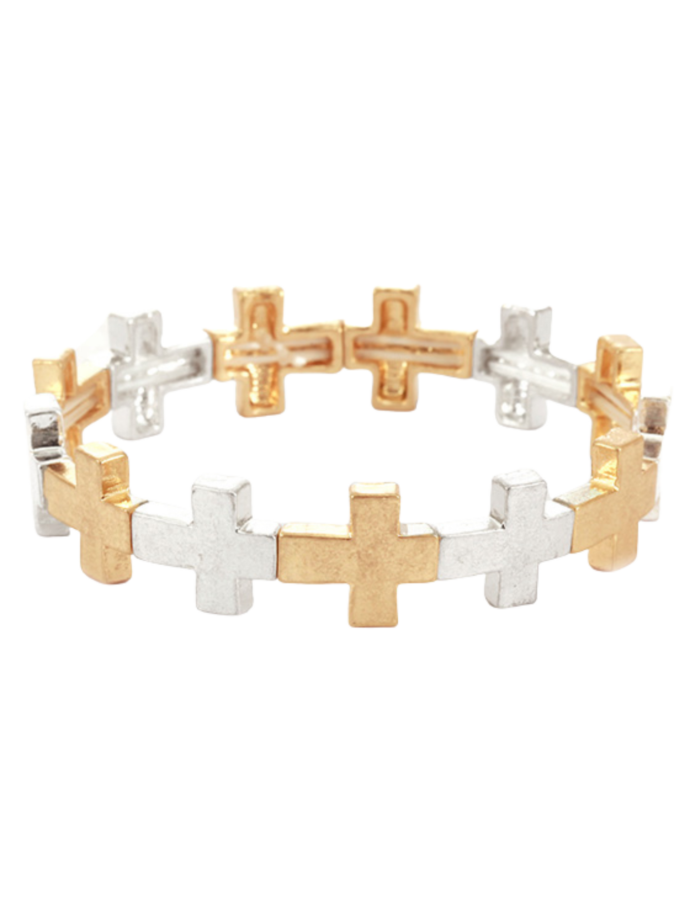 Metal Cross Elastic Bracelet