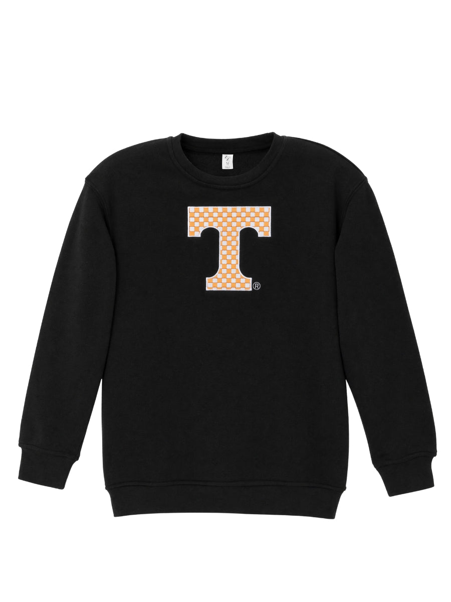 Youth Checkerboard Power T Crewneck Pullover
