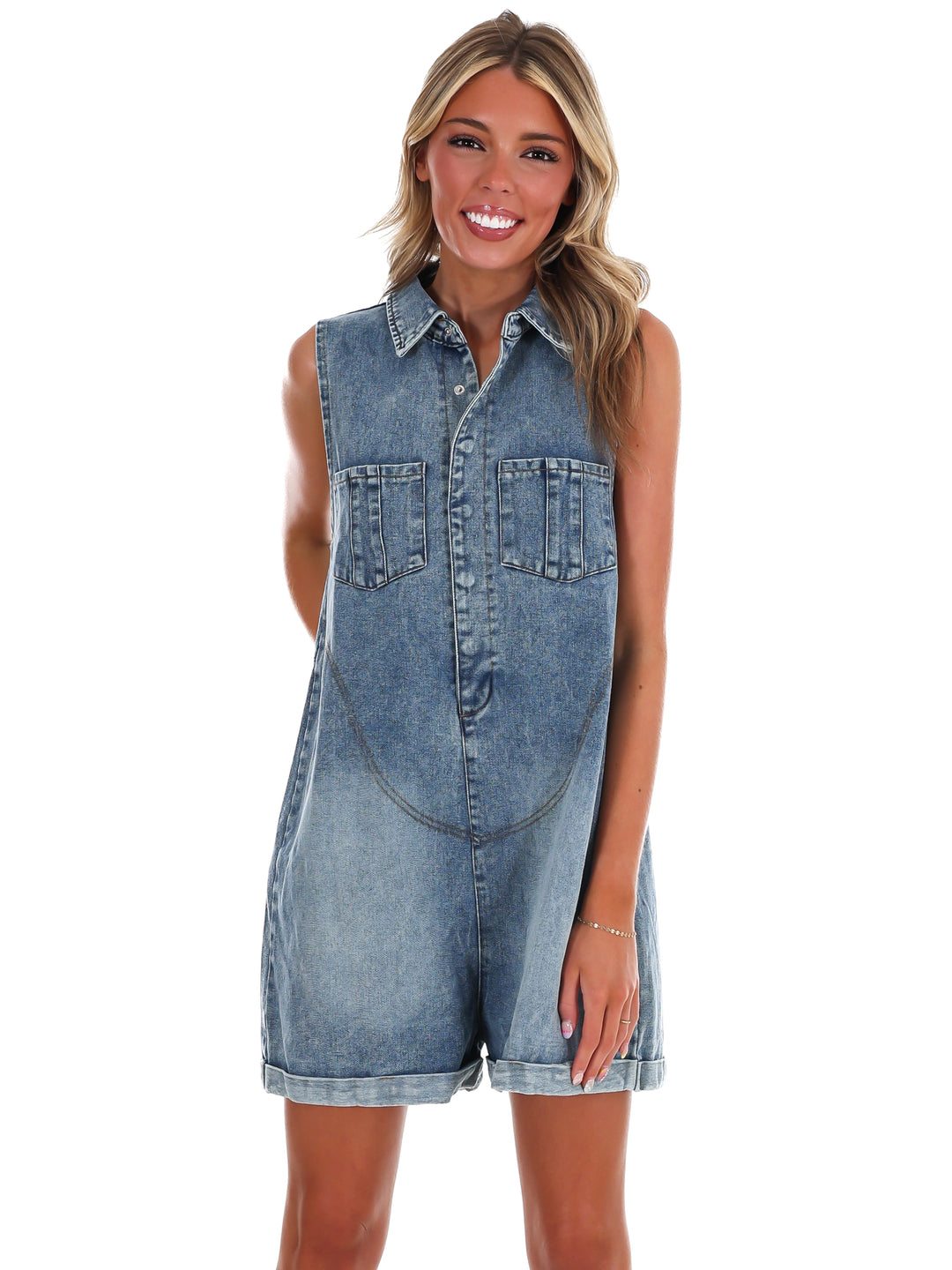 Girl Crush Denim Romper