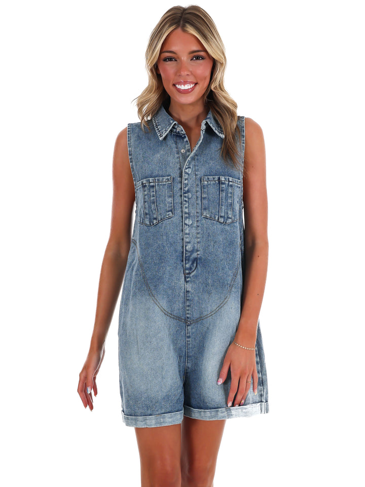 Girl Crush Denim Romper