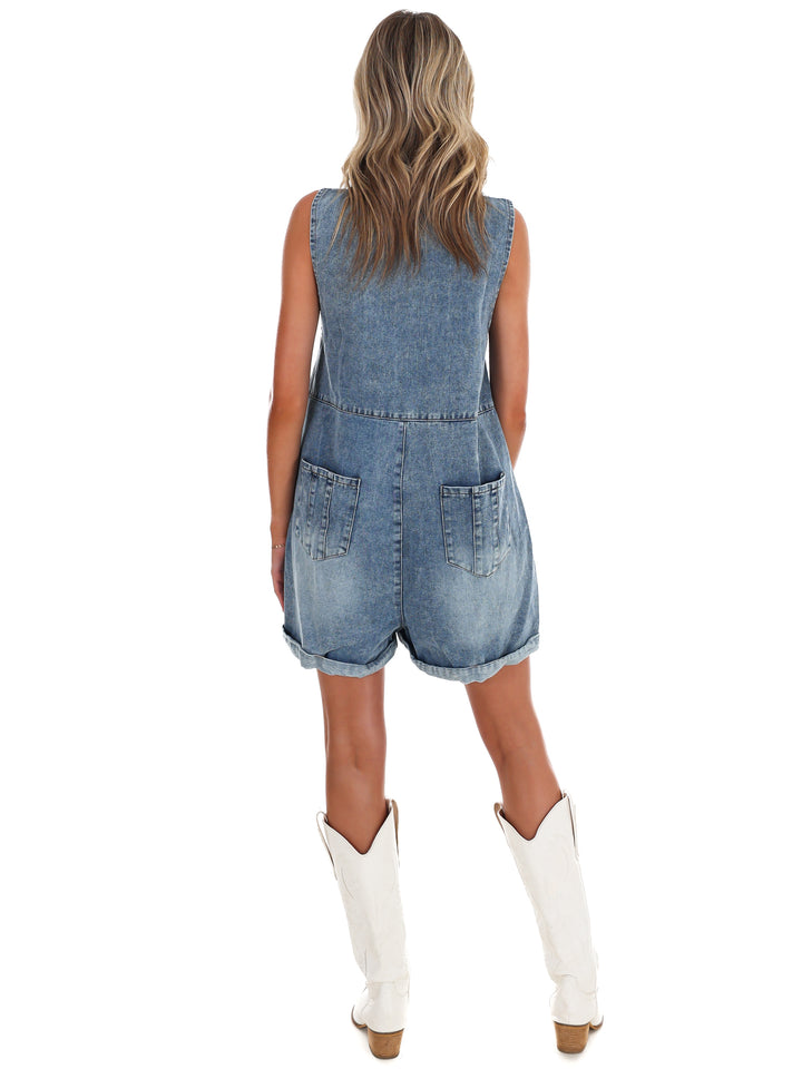 Girl Crush Denim Romper