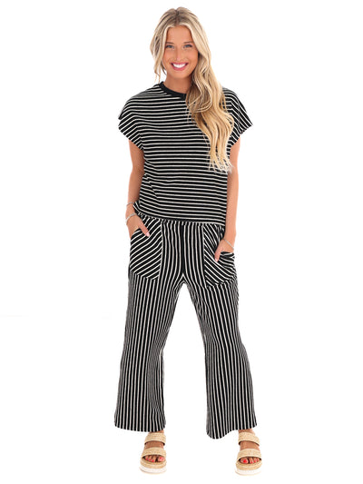 All is Well Stripe Two Piece Set