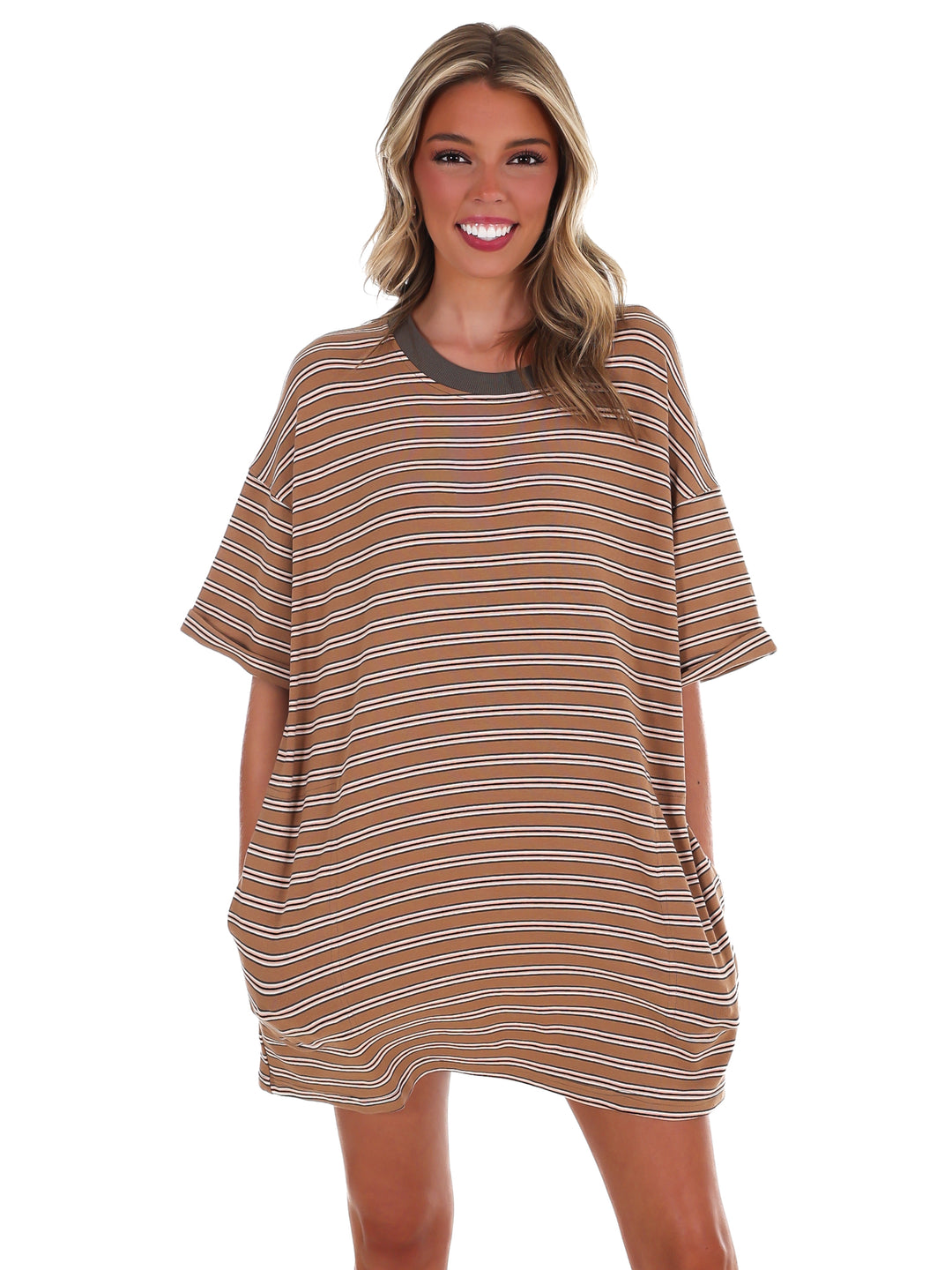 Around Town Stripe T-Shirt Dress