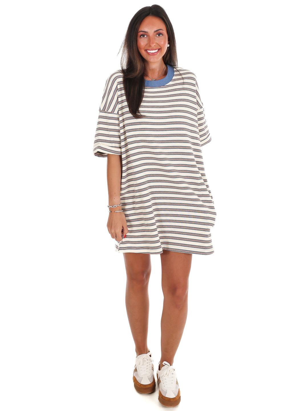 Around Town Stripe T-Shirt Dress
