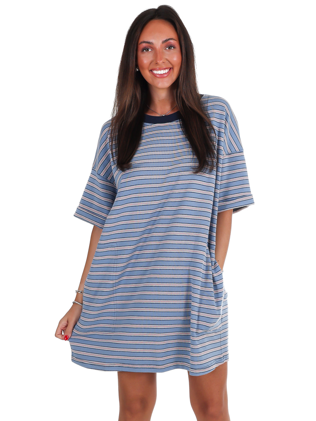 Around Town Stripe T-Shirt Dress
