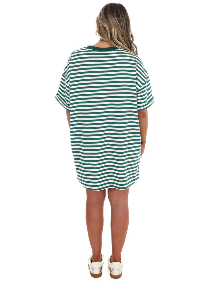 So in Sync Stripe Shirt Dress