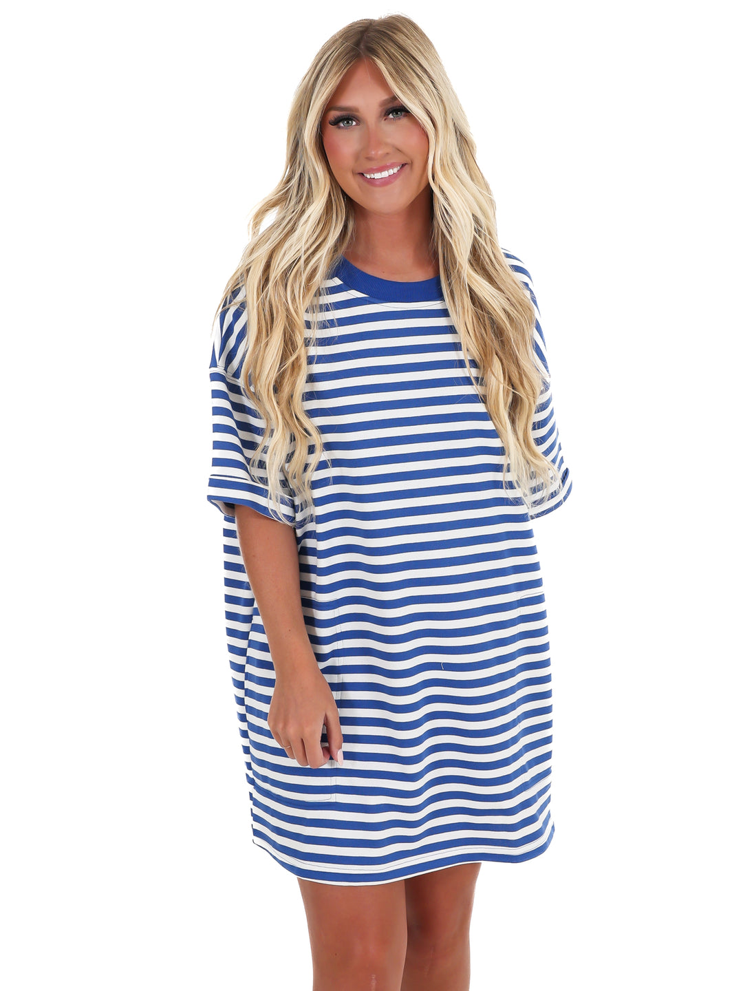 So in Sync Stripe Shirt Dress
