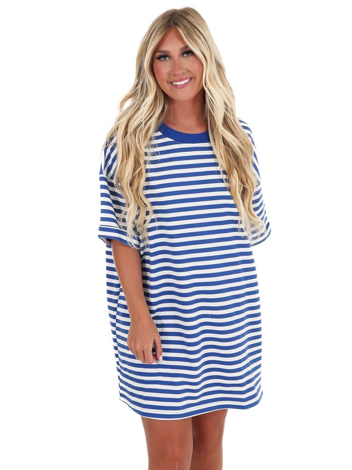 So in Sync Stripe Shirt Dress
