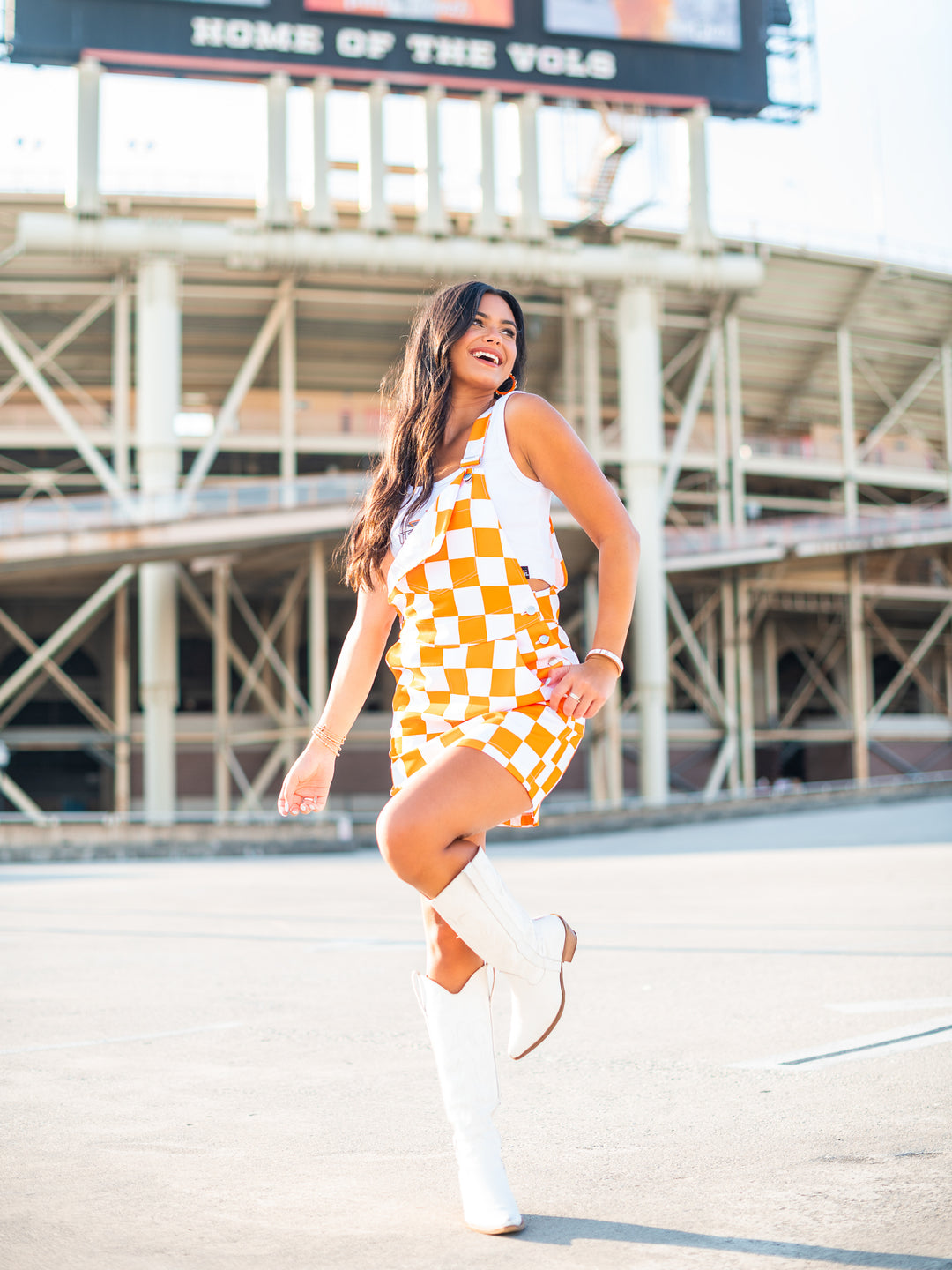 Denim Overalls Orange Overalls Dress Orange Dress Tennessee Ut Game Day Outfits Orange White Overall Bib Checkerboard Dress Josie's Boutique Denim Overalls Orange Overalls Dress Orange Dress Tennessee Ut Game Day Outfits Orange White Overall Bib Checkerboard Dress Josie's Boutique