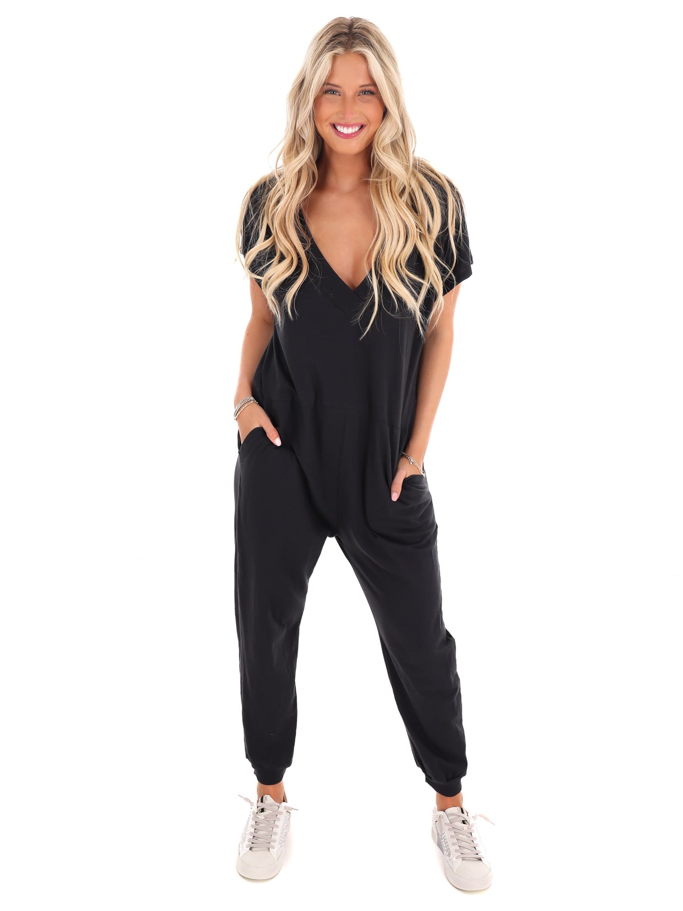 First Things First V-Neck Jumpsuit