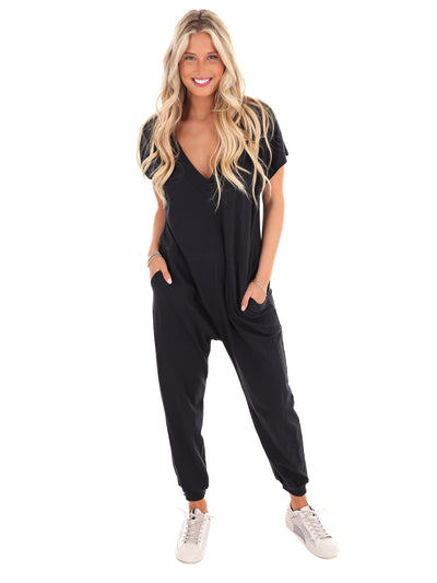 First Things First V-Neck Jumpsuit