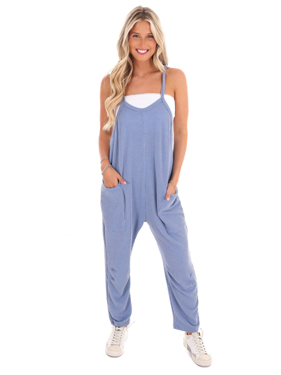 Stay Close Ribbed Jumpsuit