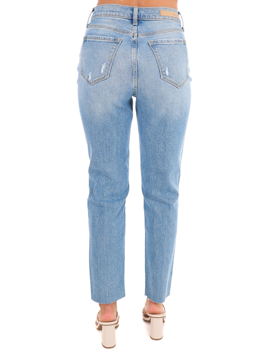 Let it Slide High Rise Ankle Mom Jean