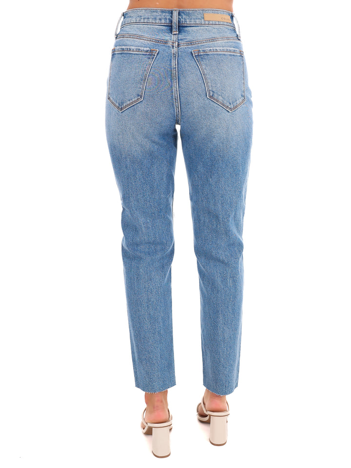 Let it Slide High Rise Ankle Mom Jean