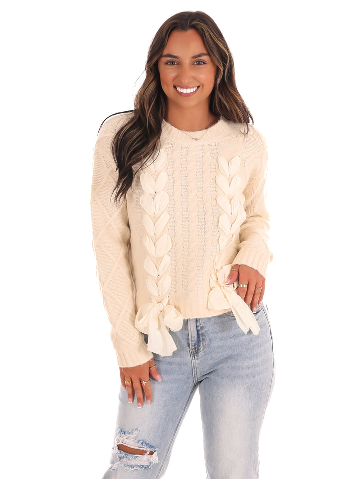 Charming Bow Sweater