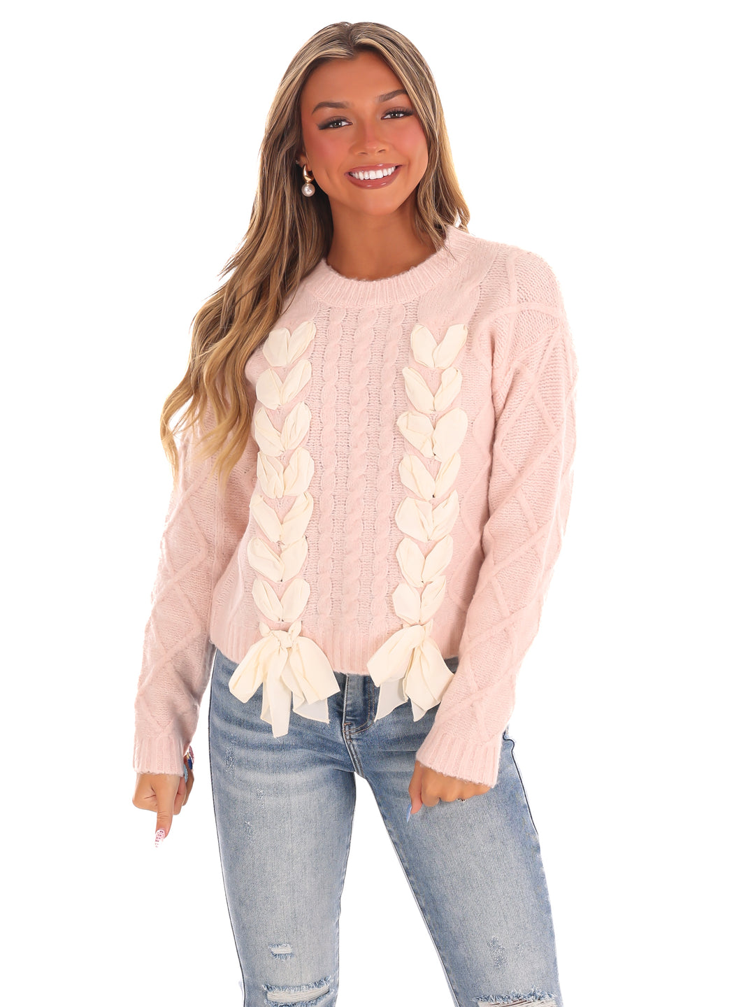 Charming Bow Sweater