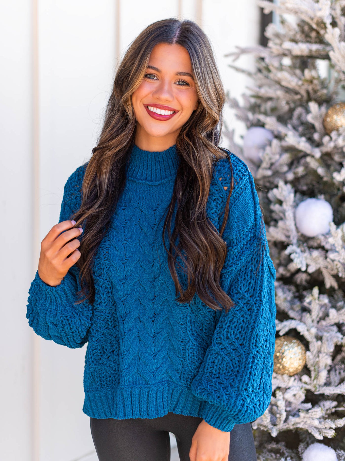Cozy Cable Knit Sweater Doorbuster
