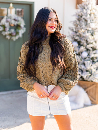 Cozy Cable Knit Sweater Doorbuster