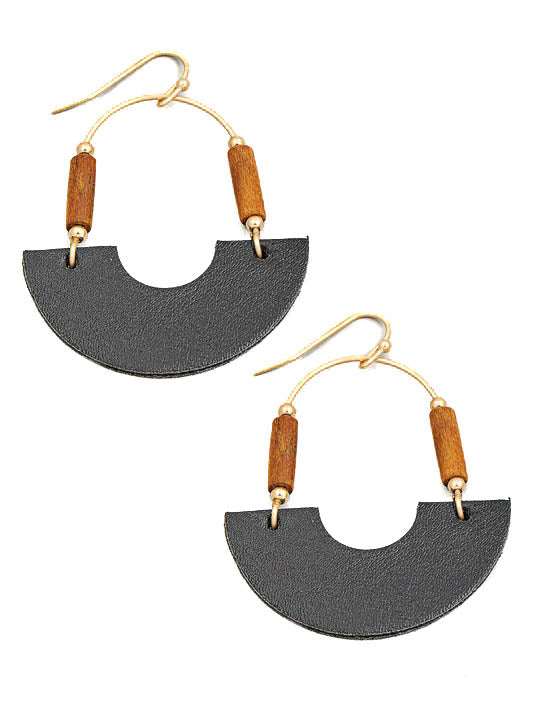 Arch Semi Circle Drop Earrings