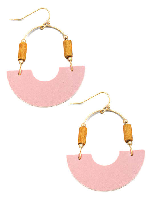 Arch Semi Circle Drop Earrings