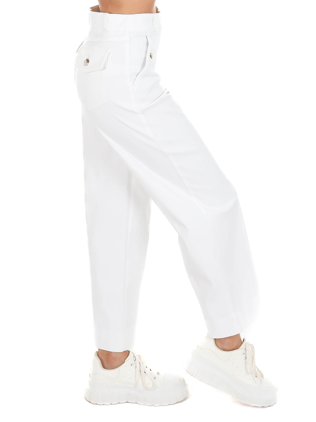 Spanx Stretch Twill Cropped Wide Leg Pant