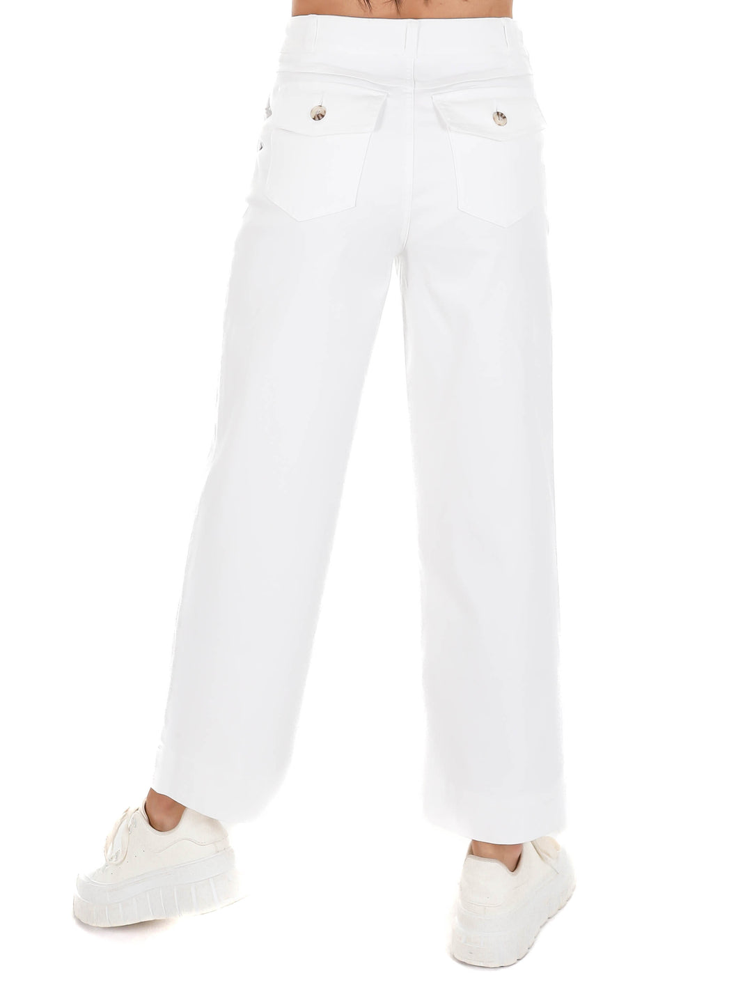 Spanx Stretch Twill Cropped Wide Leg Pant