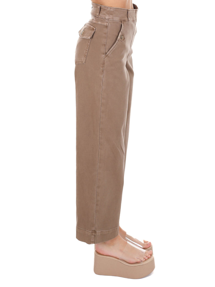 Spanx Stretch Twill Cropped Wide Leg Pant