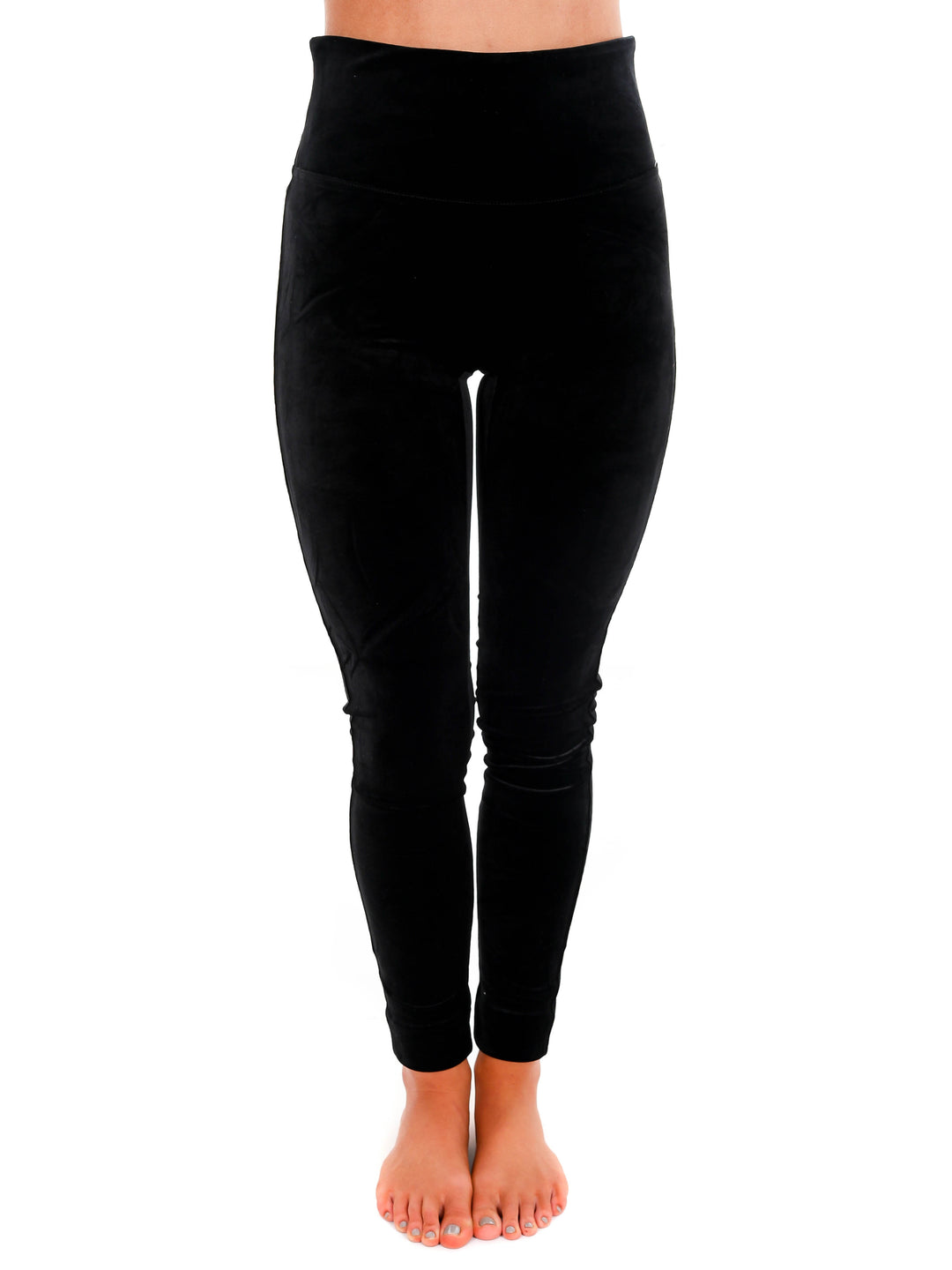 Spanx Black Velvet Leggings