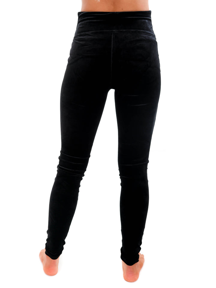 Spanx Black Velvet Leggings