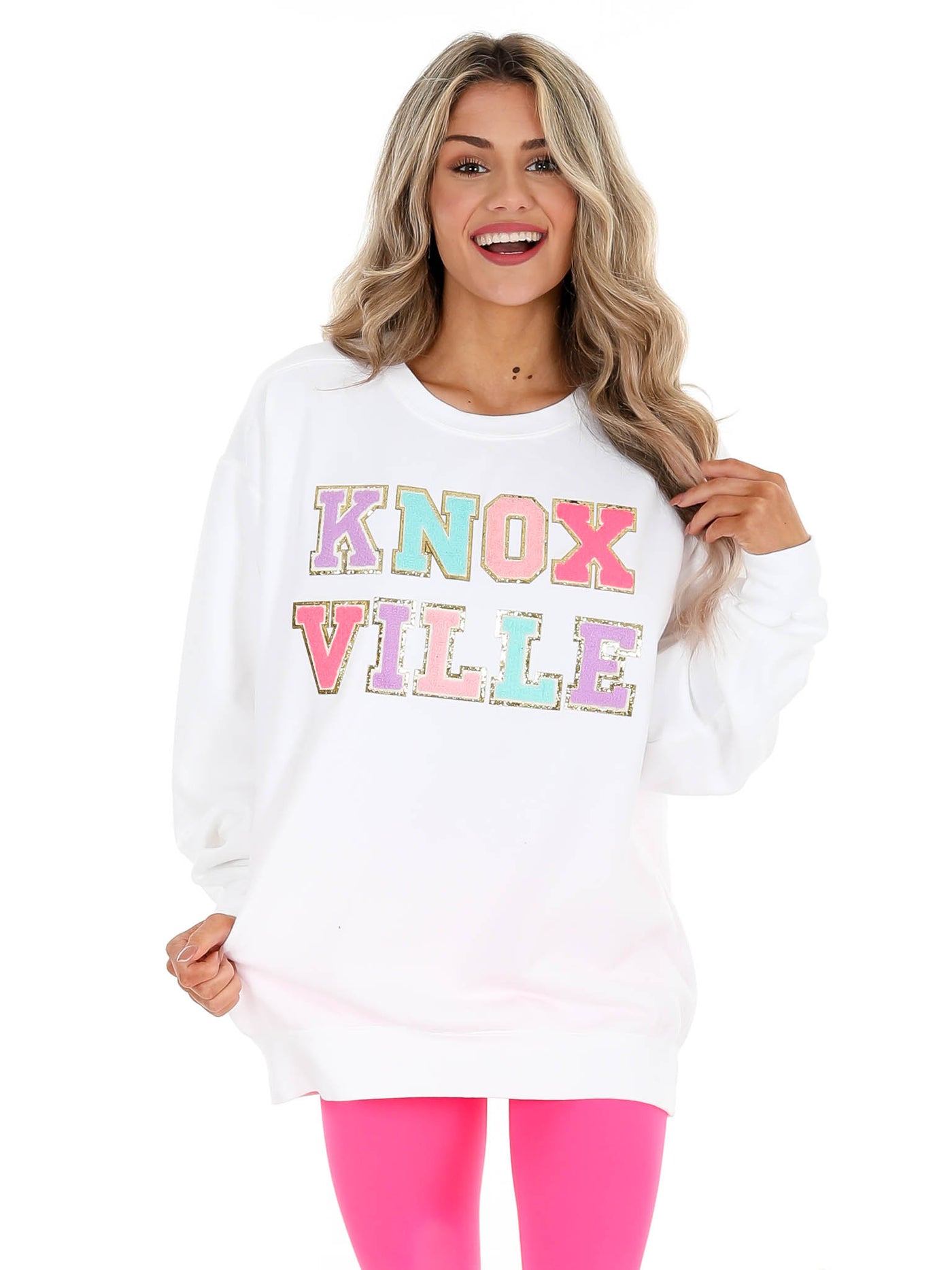 White Chenille Letters – Pink a Lilly Pulitzer Signature Store