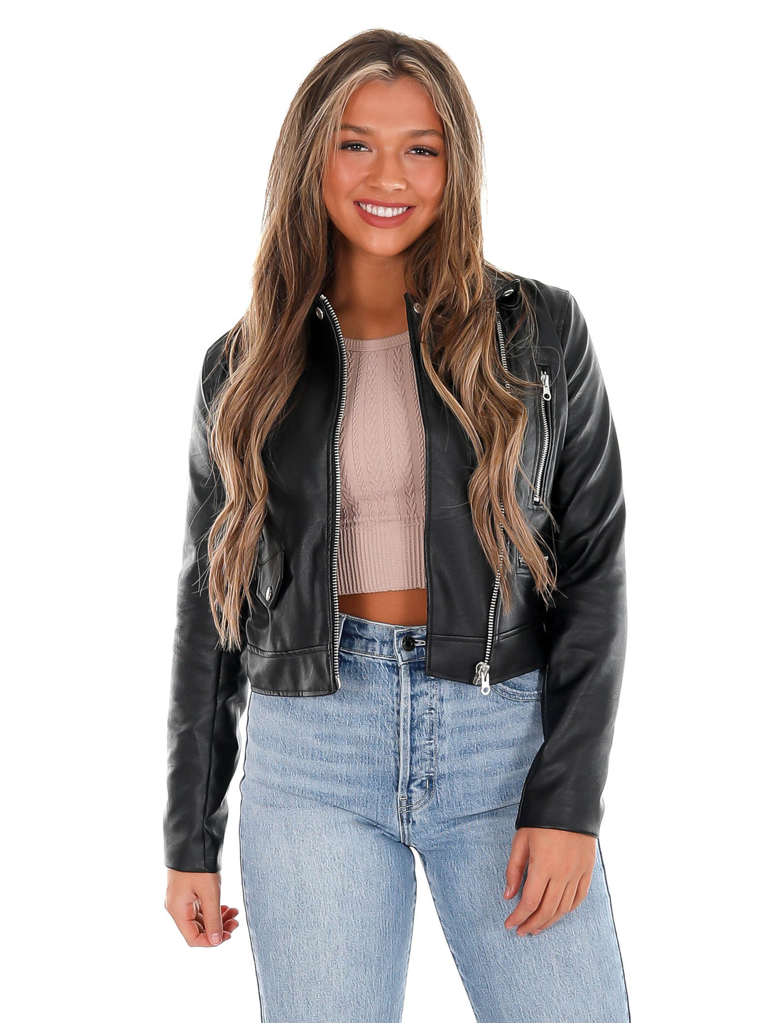 Feeling Good Moto Leather Jacket