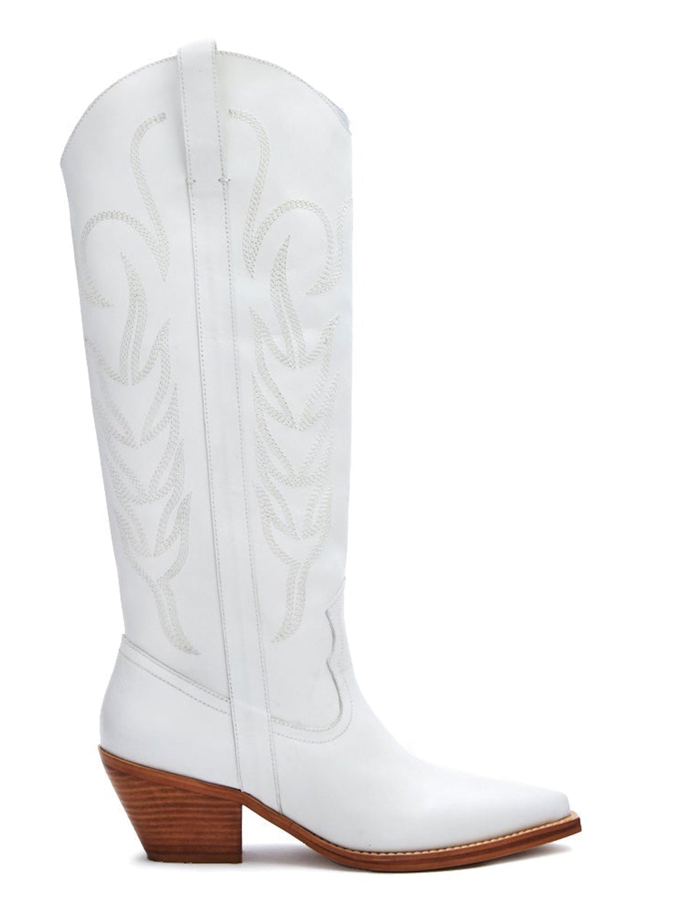 Agency White Western Boots