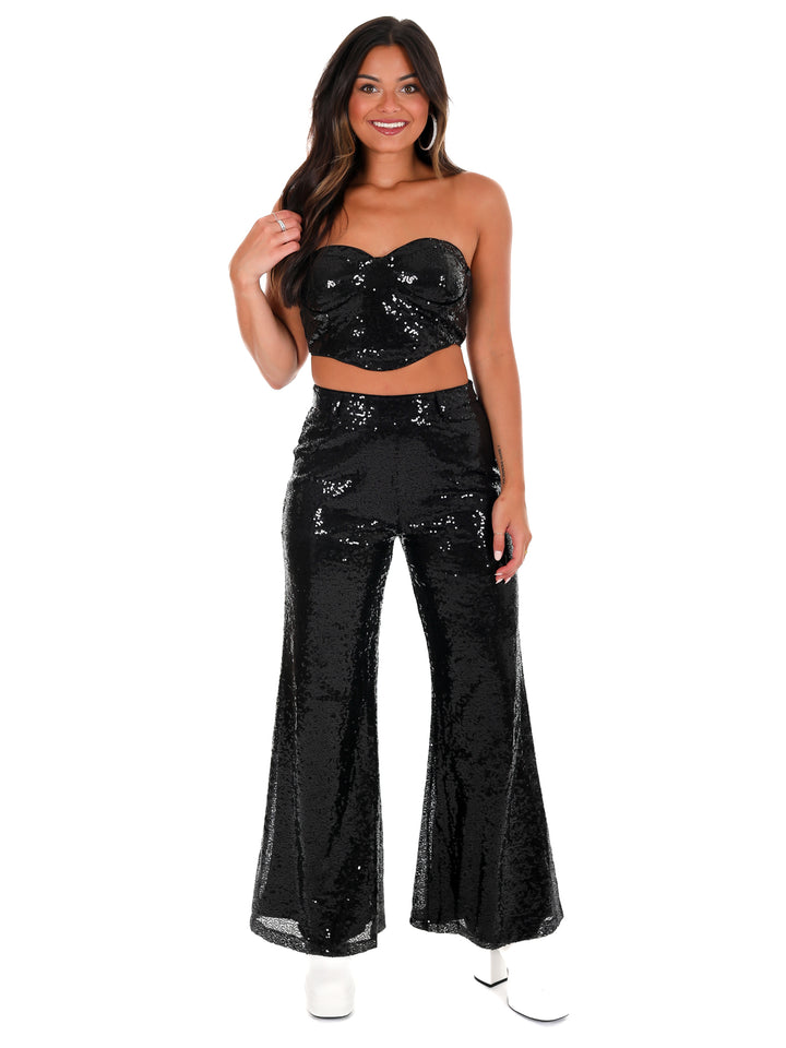 Still Shining Sequin Bra Tube Top