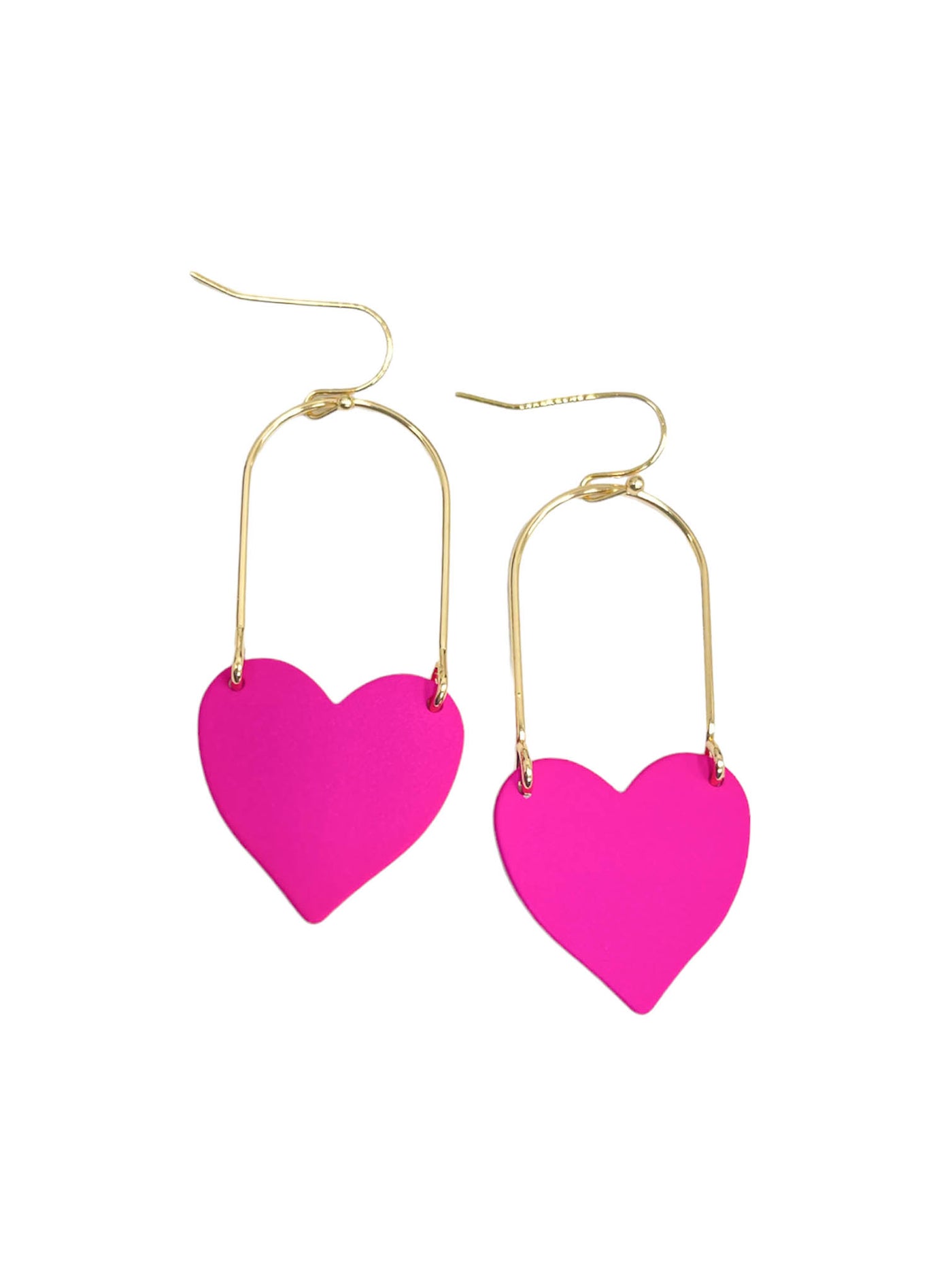 Colorful Dangle Heart Earrings