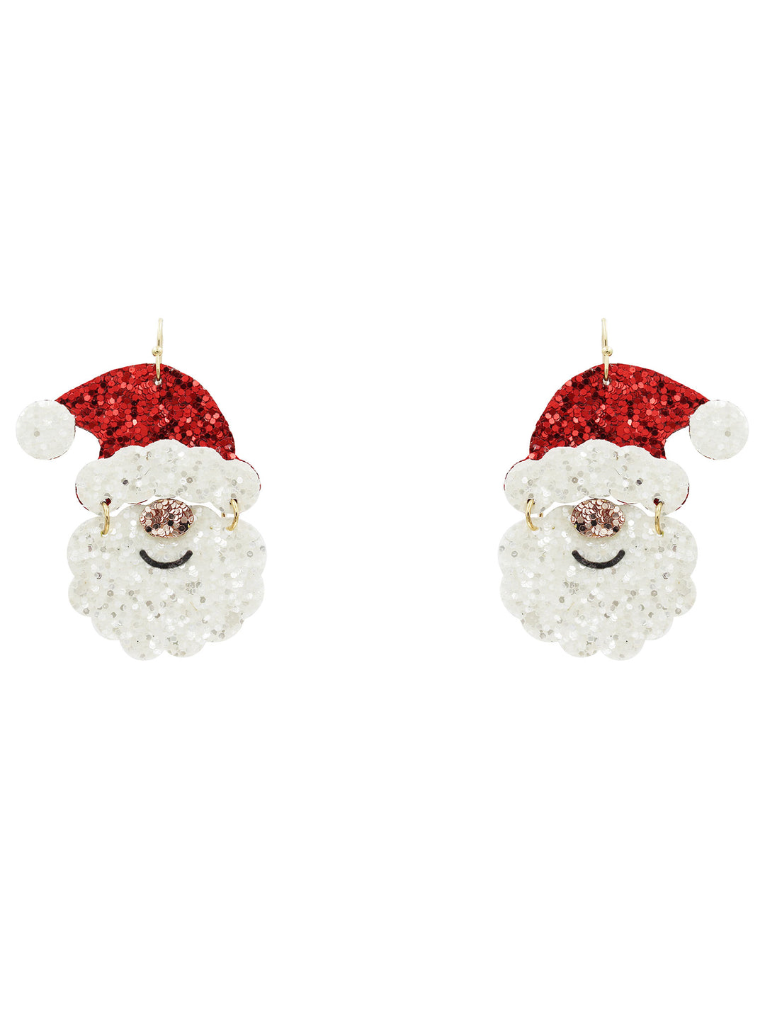 Santa Glitter Earrings